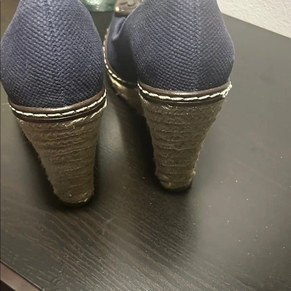Tory Burch Dark Blue Espadrille Wedges…send me offers!! - Picture 5 of 8